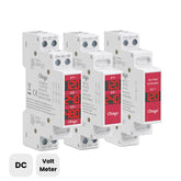 TOVME DC 1-3 Way DIN Rail Voltmeter 110~310V Solar System PV Chayo