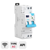 TOSMR1-JWT Tuya Wi-Fi Type AC RCBO Auto-reclosing, Remote Control, Leakage Protection 30-100mA, 1-20A/40A Adjustable Chayo
