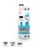 TOSMR1-JWT Tuya Wi-Fi Type AC RCBO Residual Current Circuit Breaker with Overcurrent Protection | Auto-reclosing, Remote Control, Real-time Monitor, Timing Modes | Leakage Protection 30-100mA, 1-20A/40A Adjustable TONGOU