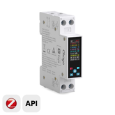 TO-Q-SYS-JZT Zigbee Tuya DIN Rail Smart Meter with CB/CE Certificate | 1-50A Adjustable, 1P+N | with Metering, Remote Control, Prepaid, Timing modes, Data Download Chayo