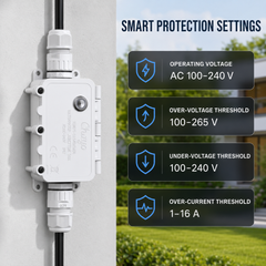 TOWPS IP67 Outdoor Tuya Wi-Fi Waterproof Smart Switch & Box 16A Timer Relay for Pool Pump Chayo