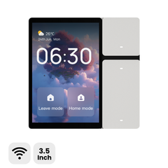 TOSCPM-T DIY Wall Display Smart Control Panel with 3.5 Inch Touchscreen | 3-Gang Wi-Fi Switch, SigMesh Hub, IR Remote Control | ETL Listed TONGOU