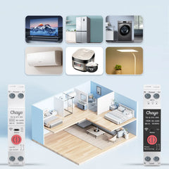 TO-Q-SY1-WE eWeLink Wi-Fi DIN Rail Smart Switch with Remote Control | 90-240V 1P+N 6-63A Chayo