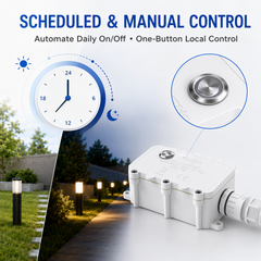 TOWPS IP67 Outdoor Tuya Wi-Fi Waterproof Smart Switch & Box 16A Timer Relay for Pool Pump Chayo