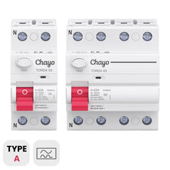 TORD4A 6kA Type A RCD 2P/4P 30-300mA 6-63A Residual Current Circuit Breaker Chayo