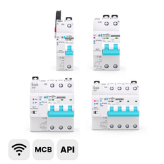 TOQCB2-JWT Tuya Wi-Fi DIN Rail MCB Mini Circuit Breaker | 1P 2P 3P 4P 1-63A Adjustable | with Remote Control, Power Monitor, Timing Modes, Circuit Protection Tuya/Smart Life APP TONGOU