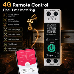 TO-Q-SY2-JLT 4G LTE Version Tuya Smart Switch 40A with Sim Card for European TONGOU