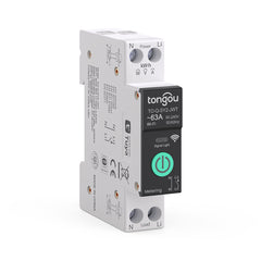 TO-Q-SY2-JWT Tuya Wi-Fi DIN-Rail Smart Relay Switch | 1–63A Adjustable, 90-240V, 1P+N | With Metering, Remote Control CE/RoHs Certficate TONGOU