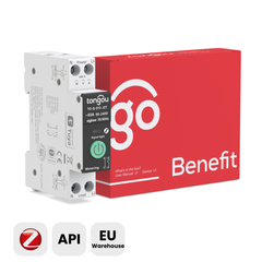 TO-Q-SY2-JZT Zigbee2MQTT Smart Switch Tuya Smart Life | 1P+N AC 90-240V 1-63A Adjustable | Power Monitor Timing Modes Remote Control Under/Overvoltage Protection | Smart Home Automation TONGOU