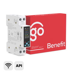 TO-Q-SYS-JWT DIN Rail Wi-Fi Smart Electrical Meter wich LCD Screen Display | 1P+N, Rated Current 1-50A Adjustable | with Remote Control, Power Monitor, Prepaid, Auto Recloser Tuya/Smart Life APP TONGOU