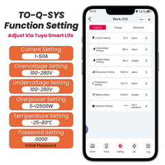 TO-Q-SYS-JZT Zigbee Version Tuya DIN Rail Smart Meter | 1-50A Adjustable, 1P+N | with Real-time Power Consumption, Remote Control, Prepaid Function, Timing modes, Data Download Tuya/Smart Life APP TONGOU