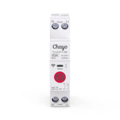 TO-Q-SY1-WE eWeLink Wi-Fi DIN Rail Smart Switch with Remote Control | 90-240V 1P+N 6-63A Chayo