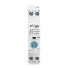 TO-Q-SY1-JWT/WT Tuya Wi-Fi DIN Rail Smart Relay Switch | 1–63A, 90–240V Chayo