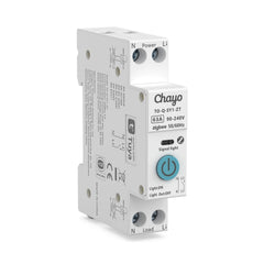 TO-Q-SY1-JZT/ZT DIY Zigbee2MQTT DIN Rail Smart Relay Switch | 1P+N AC 90-240V, Rated Current 6-63A | with Remote Control, Power Monitor, Circuit Protection, Timer, Voice Control Tuya/Smart Life APP TONGOU