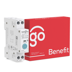 TO-Q-SY1-JZT/ZT DIY Zigbee2MQTT DIN Rail Smart Relay Switch | 1P+N AC 90-240V, Rated Current 6-63A | with Remote Control, Power Monitor, Circuit Protection, Timer, Voice Control Tuya/Smart Life APP TONGOU
