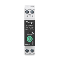 TO-Q-SY2-JZT Zigbee2MQTT Smart Switch Tuya | 1P+N AC 90-240V 1-63A Adjustable CE/ROHS Chayo