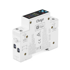 TO-Q-SYS-JZT Zigbee Tuya DIN Rail Smart Meter with CB/CE Certificate | 1-50A Adjustable, 1P+N | with Metering, Remote Control, Prepaid, Timing modes, Data Download Chayo