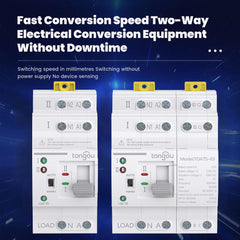 TOATS Automatic Transfer Switch 2P/4P ATS PV System Dual Power Uninterrupted Power 110V 220V 63A TONGOU
