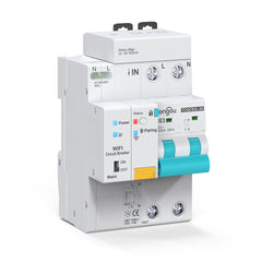 TOQCB2L Tuya Type AC Smart RCBO Wi-Fi Circuit Breaker Leakage Protection 1-63A Adjustable TONGOU