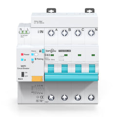 TOQCB2L Tuya Type AC Smart RCBO Wi-Fi Circuit Breaker Leakage Protection 1-63A Adjustable TONGOU