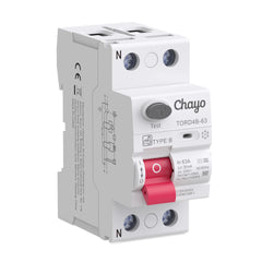 TORD4B 10KA Type B RCD Residual Current Device 30-300mA with CB/CE Certificate for EV Charging System, Solar System Chayo