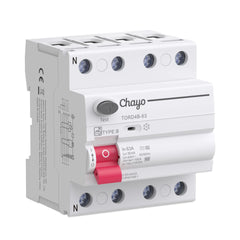 TORD4B 10KA Type B RCD Residual Current Device 30-300mA with CB/CE Certificate for EV Charging System, Solar System Chayo