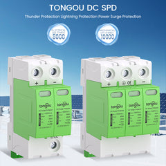 TOSP-2P/3P SPD DC 500V 20KA~40KA Safe Creepage Distances 10mm TONGOU