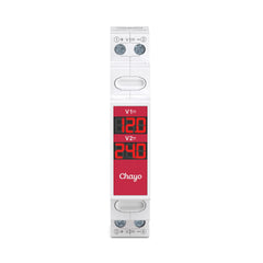TOVME DC 1-3 Way DIN Rail Voltmeter 110~310V Solar System PV Chayo