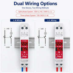 TOVMT Zigbee Tuya Smart Switch Double Break 16A 100-240V L-N / L-L Wiring Metering Remote Control Chayo