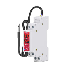 TOVTH WiFi DIN Rail Real-time Temp/Humidity Sensing | 3840W AC/300W DC, AC 16A, DC 10A | Smart Home Automation TONGOU