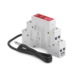 TOVTH WiFi DIN Rail Real-time Temp/Humidity Sensing | 3840W AC/300W DC, AC 16A, DC 10A | Smart Home Automation TONGOU