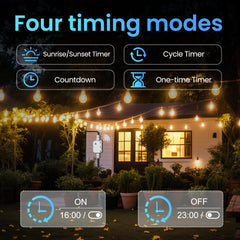 API TOWPS IP67 Outdoor Tuya Wi-Fi Waterproof Smart Switch & Box 16A Timer Relay for Pool Pump TONGOU