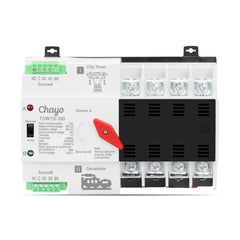 TOWTS-100 2-4P ATS Automatic Transfer Switch Electrical Selector Switches Dual Power Switch 220V Chayo