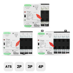 TOWTS-100 2-4P ATS Automatic Transfer Switch Electrical Selector Switches Dual Power Switch 220V Chayo