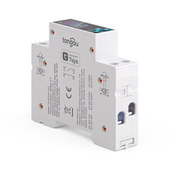 TO-Q-SYS-JZT Zigbee Version Tuya DIN Rail Smart Meter | 1-50A Adjustable, 1P+N | with Real-time Power Consumption, Remote Control, Prepaid Function, Timing modes, Data Download Tuya/Smart Life APP TONGOU
